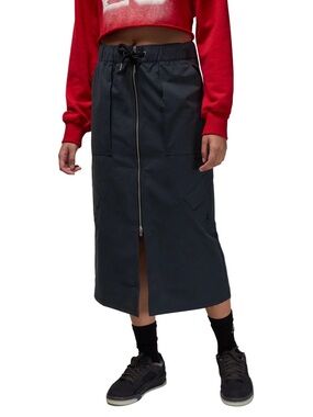 Jordan Chicago Cargo Midi Skirt Dark Gray Women's XS Full Zip Utility Streetwear